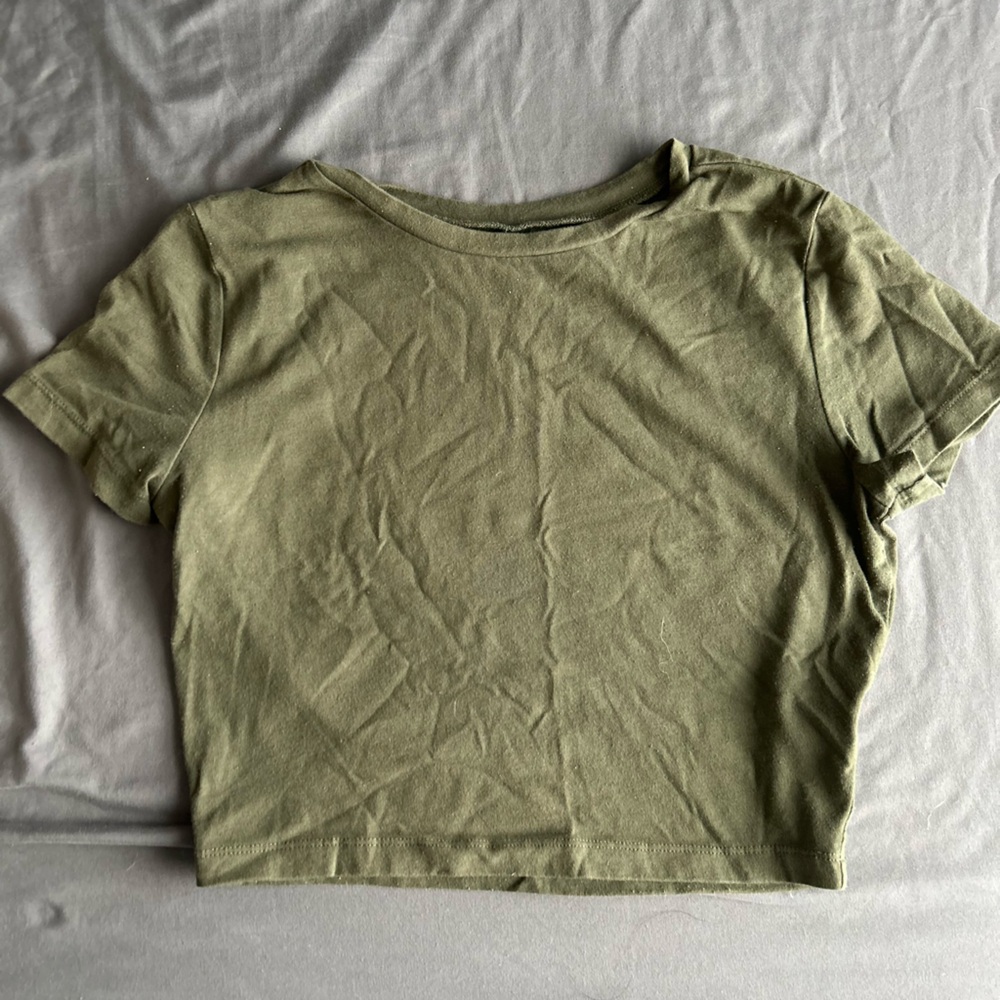Olive Green Casual Top